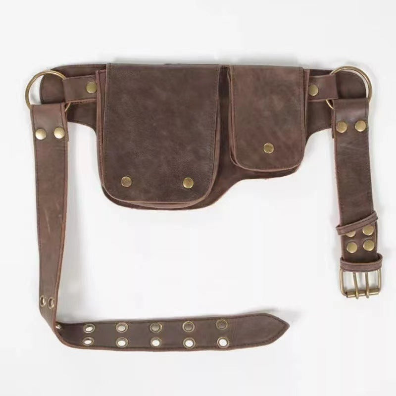 Vintage PU Leather Waist Belt Bag