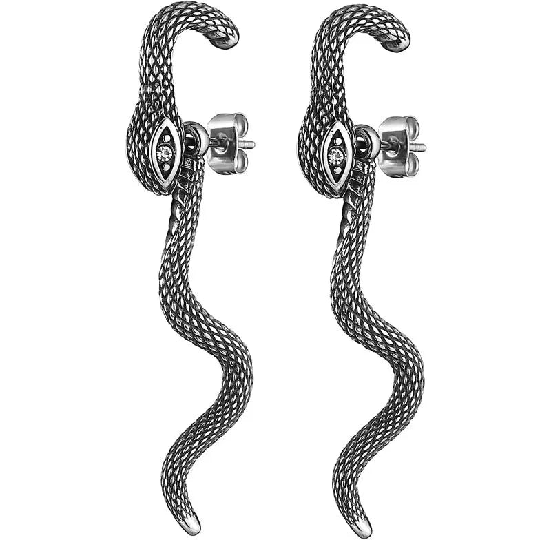 Jormungandr Serpent Earrings