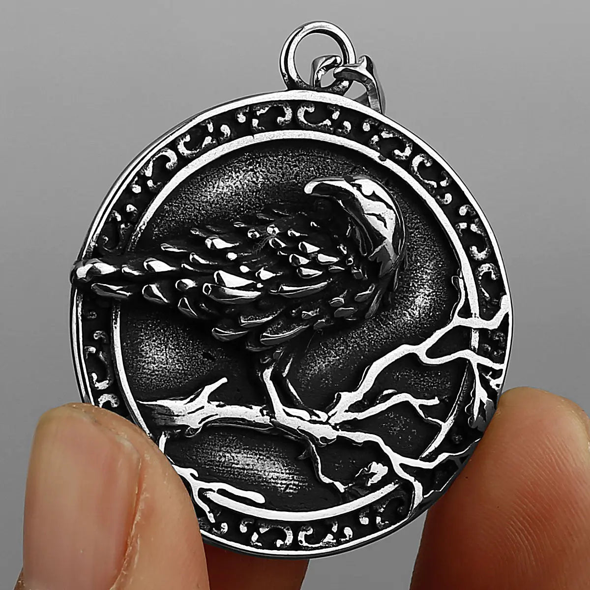 Viking Raven Pendant